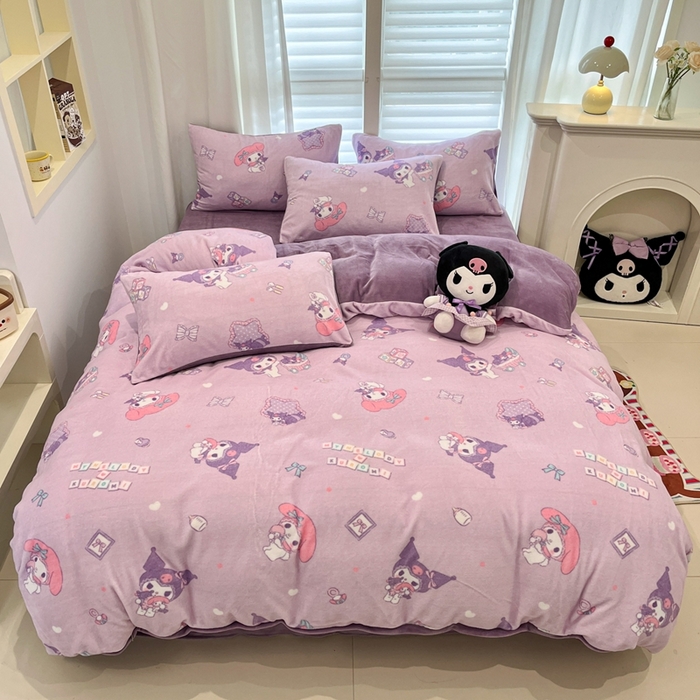 91家纺网 家纺一手货源 找家纺 孩子王家纺 2025新款正版授权卡通牛奶绒小版奥特曼-三丽鸥（含防伪码） 邂逅童年