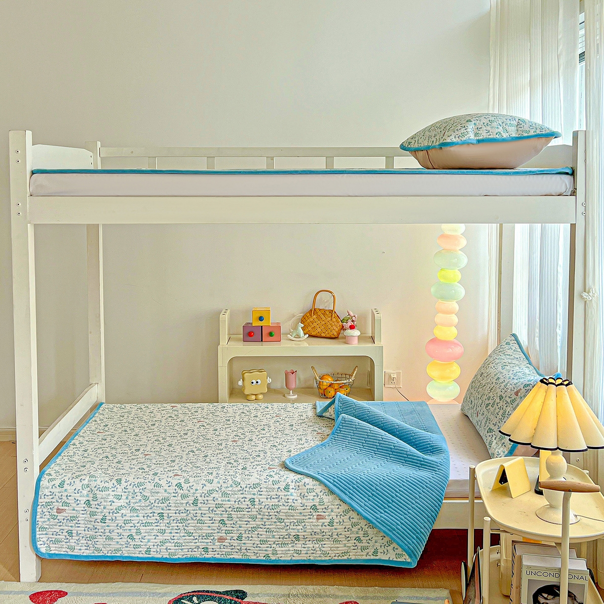 91家纺网 家纺一手货源 找家纺 恒尚居 2025新款学生床盖纯棉牛奶绒正反两用夹棉床单床垫-秋冬款-四季通用【系列一】 绿野仙踪【A纯棉-B宝宝绒】