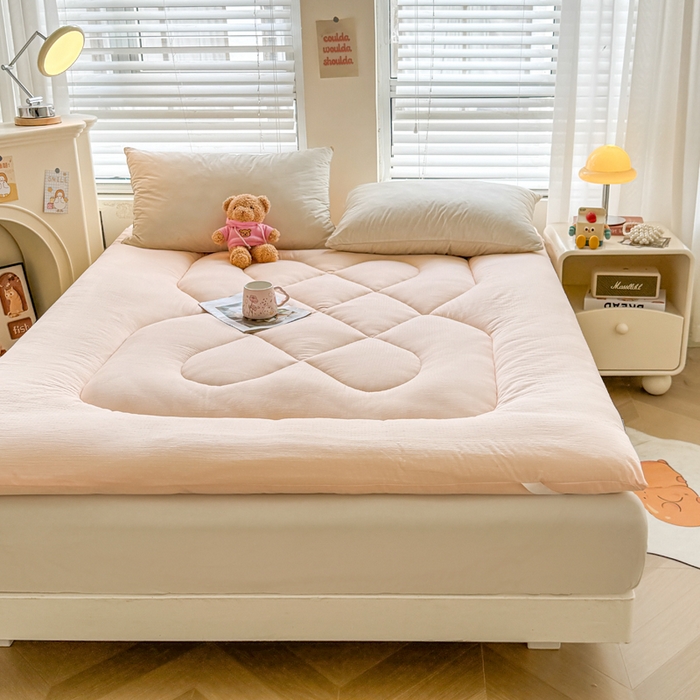 91家纺网 家纺一手货源 找家纺 （总）贝扬思家纺 2025新款云感双层纱软床垫床褥