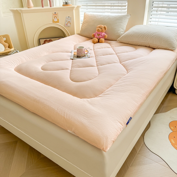 91家纺网 家纺一手货源 找家纺 （总）贝扬思家纺 2025新款云感双层纱软床垫床褥