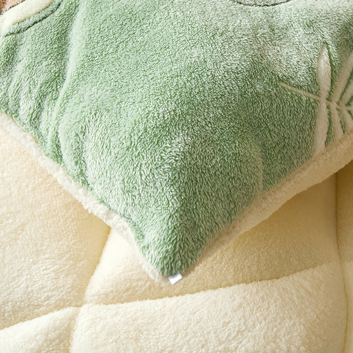 91家纺网 家纺一手货源 找家纺 梦初语 2025新款羊羔绒被子棉被双面绒冬被秋冬季保暖加厚雪花绒被芯直播 牛油果