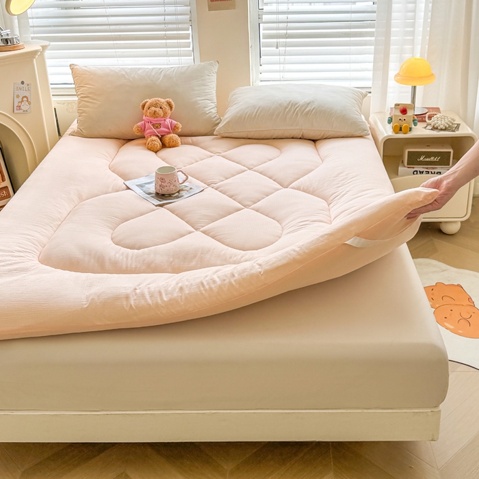 91家纺网 家纺一手货源 找家纺 （总）贝扬思家纺 2025新款云感双层纱软床垫床褥