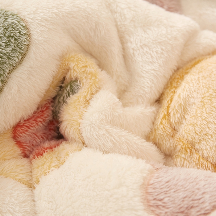 91家纺网 家纺一手货源 找家纺 梦初语 2025新款羊羔绒被子棉被双面绒冬被秋冬季保暖加厚雪花绒被芯直播 姜饼白熊