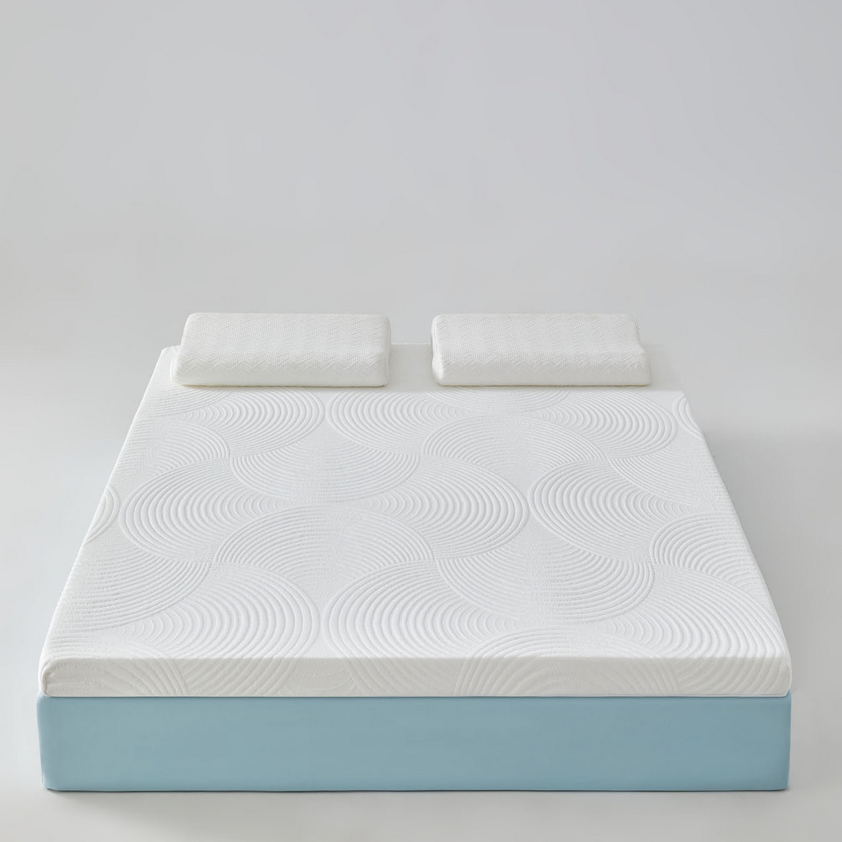 91家纺网 家纺一手货源 找家纺 暖季家纺 2025新款零压深睡眠成人记忆棉针织棉提花床垫 素致