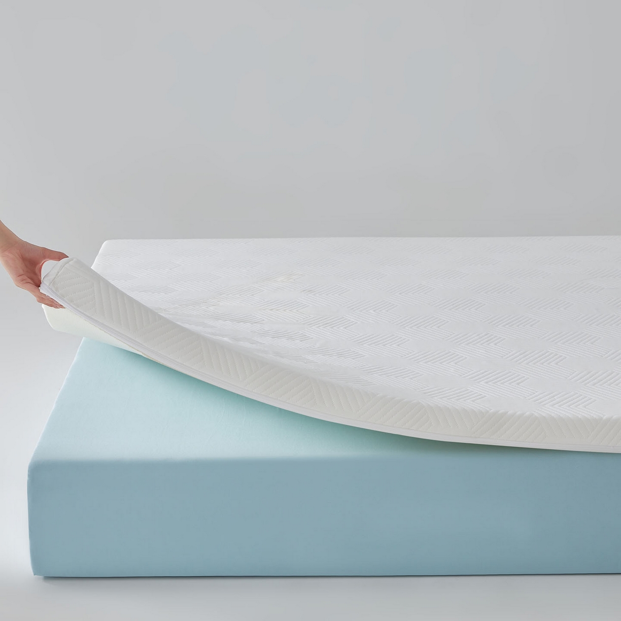 91家纺网 家纺一手货源 找家纺 暖季家纺 2025新款零压深睡眠成人记忆棉针织棉提花床垫 云逸