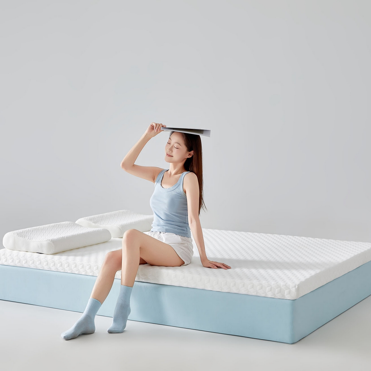 91家纺网 家纺一手货源 找家纺 暖季家纺 2025新款零压深睡眠成人记忆棉针织棉提花床垫 菱悦