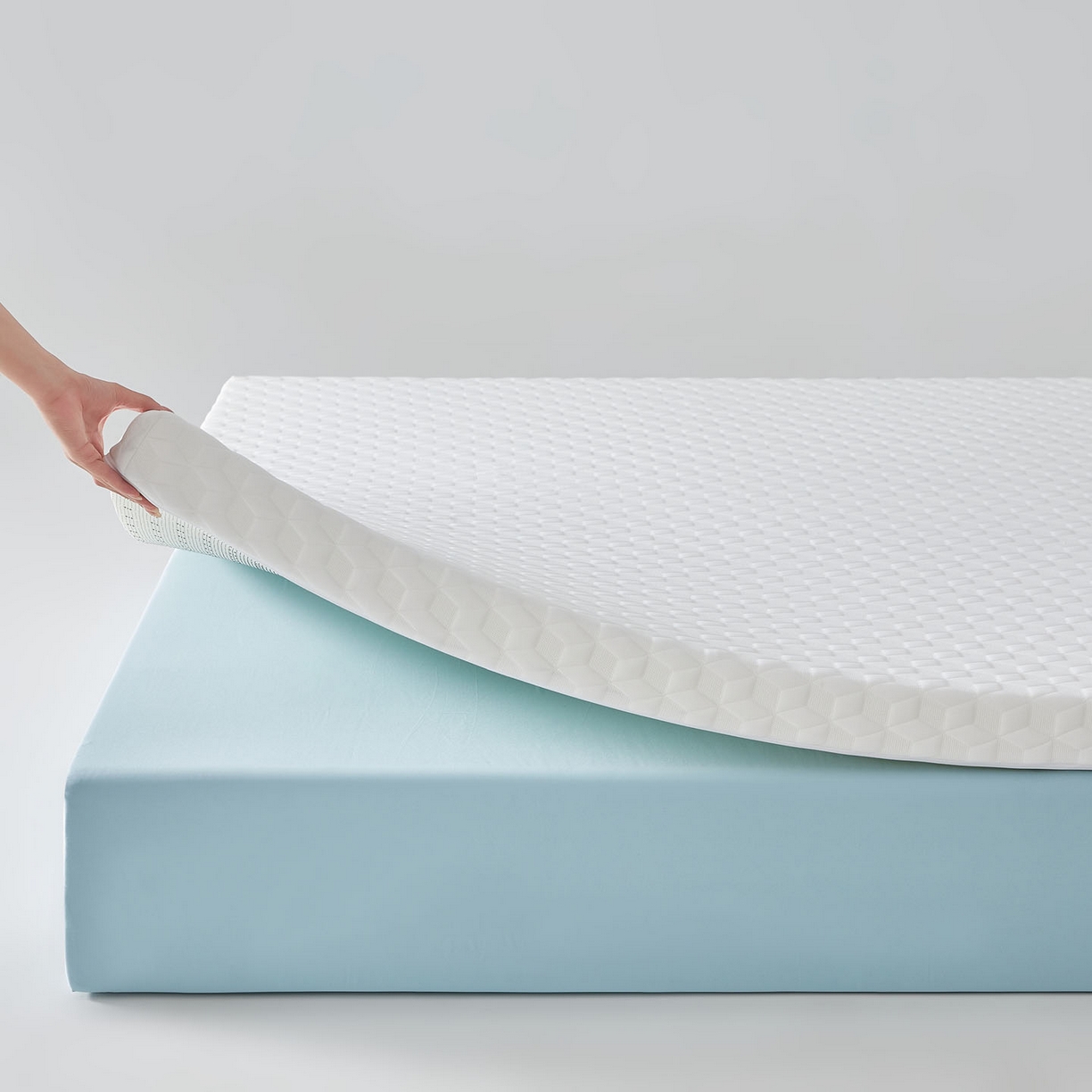 91家纺网 家纺一手货源 找家纺 暖季家纺 2025新款零压深睡眠成人记忆棉针织棉提花床垫 菱悦