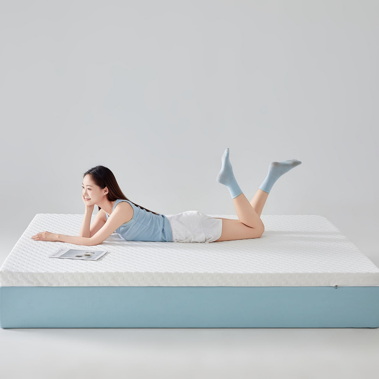 91家纺网 家纺一手货源 找家纺 暖季家纺 2025新款零压深睡眠成人记忆棉针织棉提花床垫 菱悦