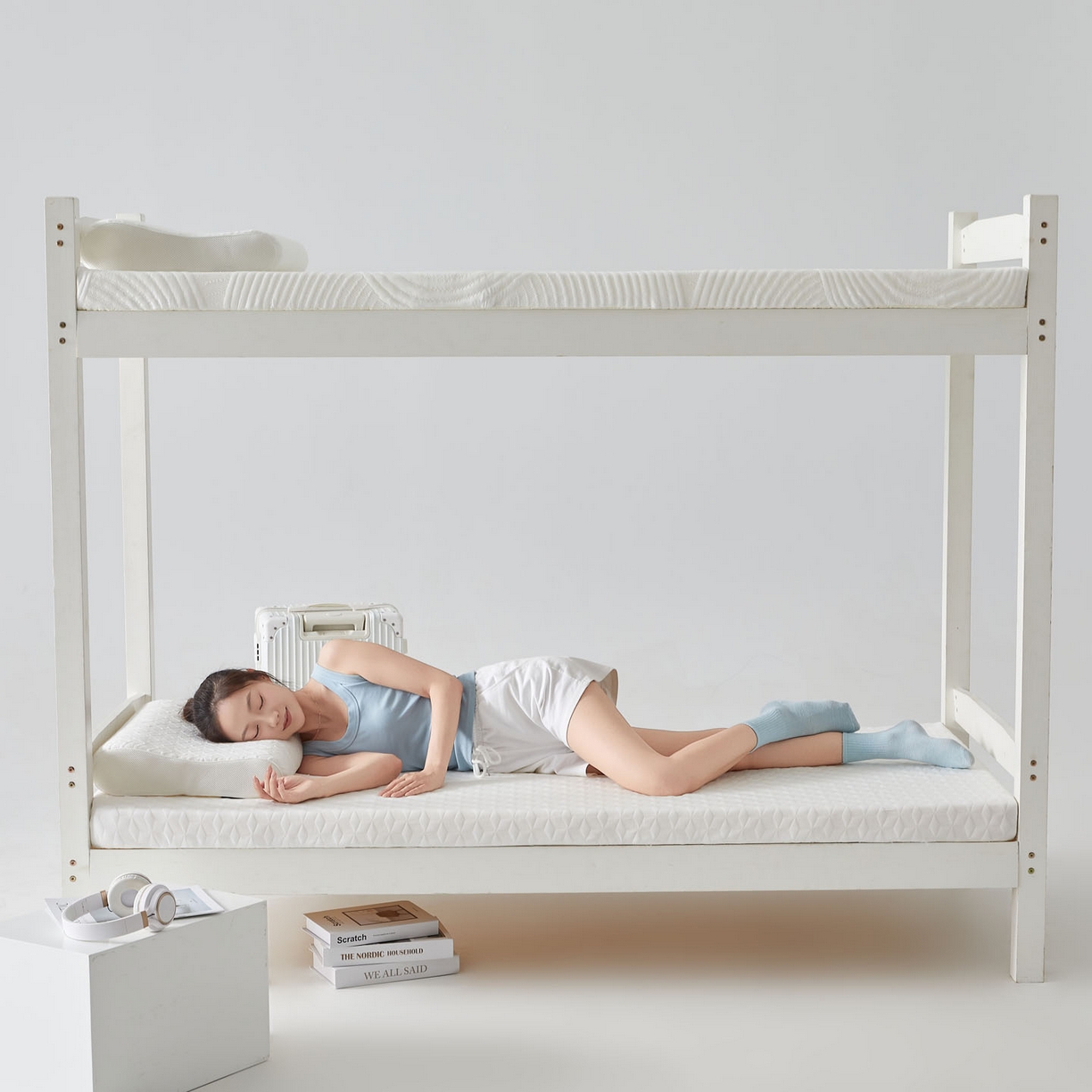 91家纺网 家纺一手货源 找家纺 暖季家纺 2025新款零压深睡眠学生记忆棉针织棉提花床垫 凌悦