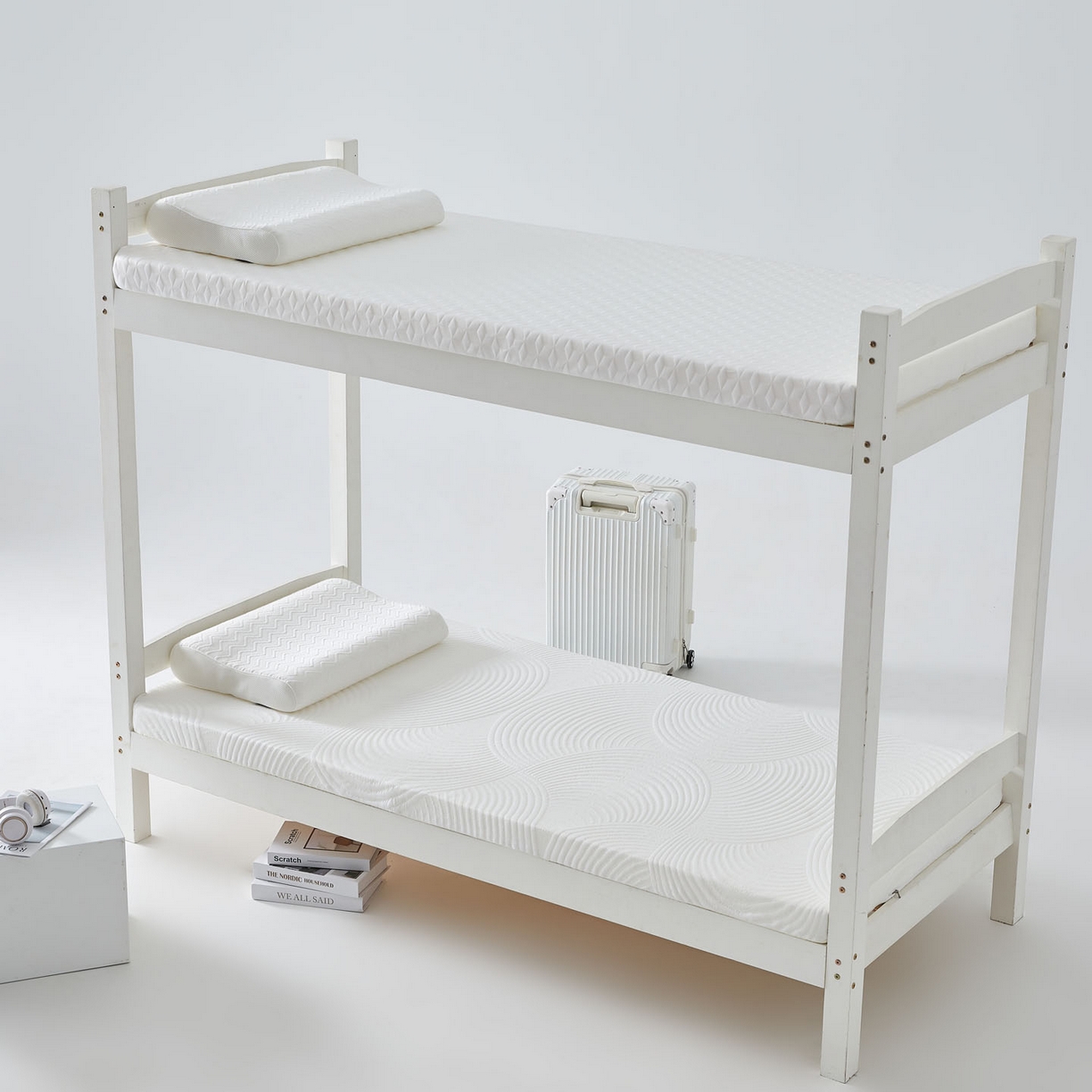 91家纺网 家纺一手货源 找家纺 暖季家纺 2025新款零压深睡眠学生记忆棉针织棉提花床垫 清韵