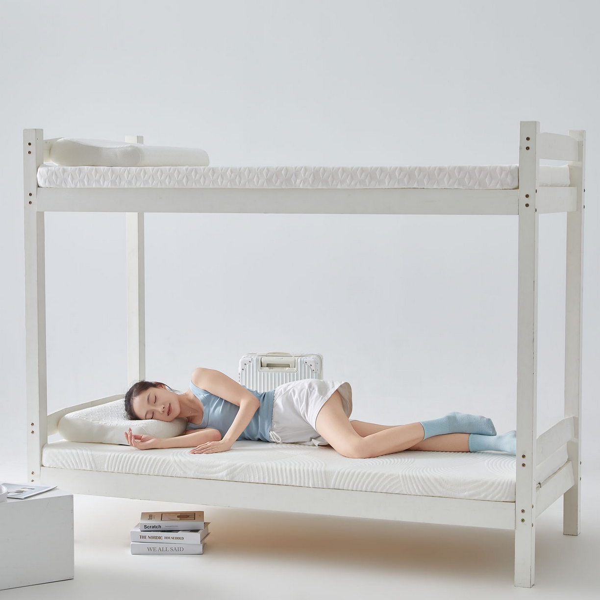 91家纺网 家纺一手货源 找家纺 暖季家纺 2025新款零压深睡眠学生记忆棉针织棉提花床垫 清韵