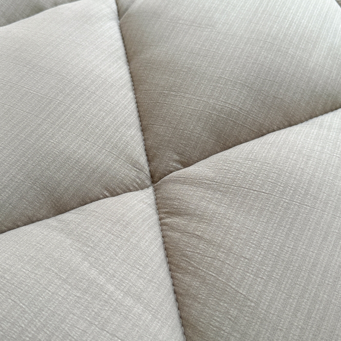 91家纺网 家纺一手货源 找家纺 贝扬思家纺 2025新款云感双层纱软床垫床褥 冰山灰