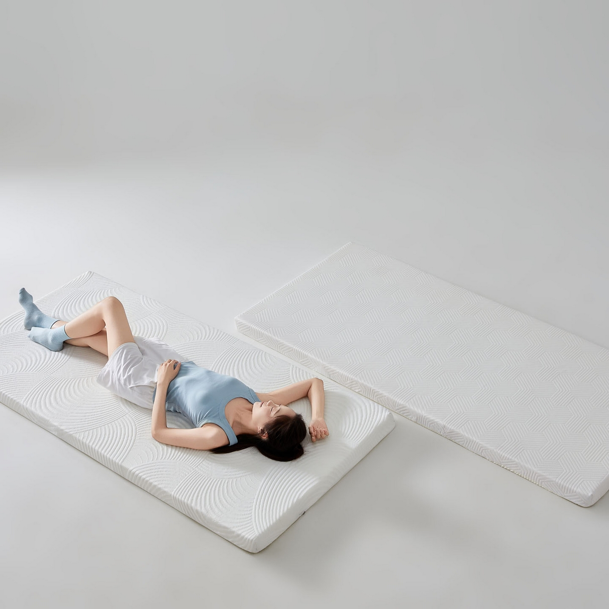 91家纺网 家纺一手货源 找家纺 （总）暖季家纺 2025新款零压深睡眠学生记忆棉针织棉提花床垫