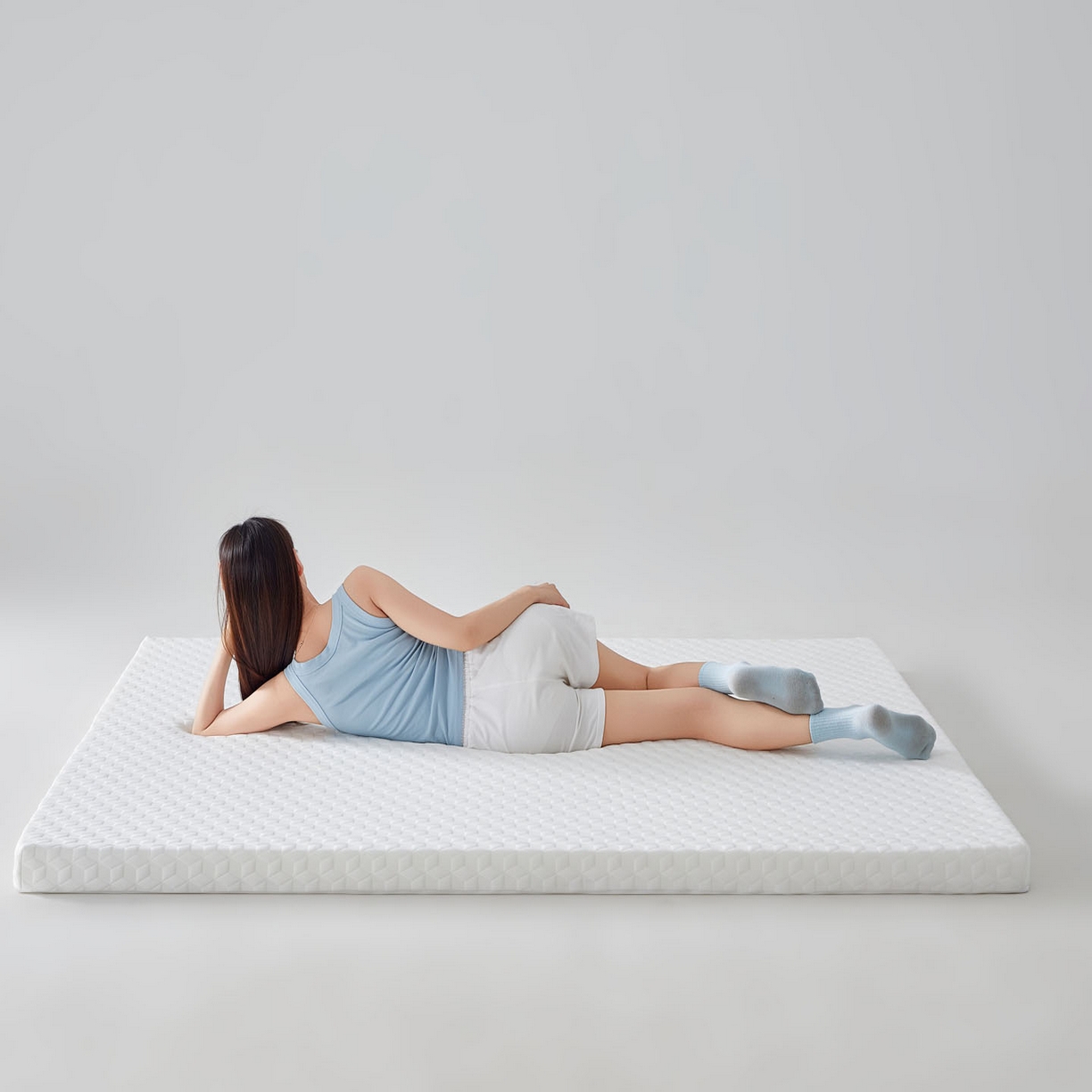 91家纺网 家纺一手货源 找家纺 （总）暖季家纺 2025新款零压深睡眠成人记忆棉针织棉提花床垫