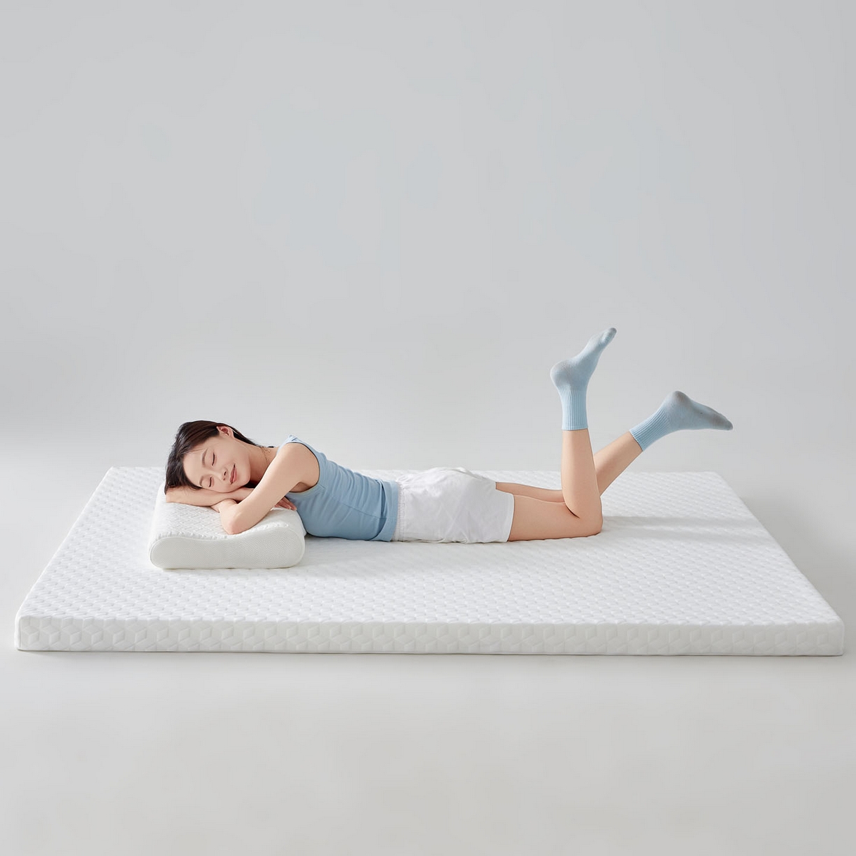 91家纺网 家纺一手货源 找家纺 （总）暖季家纺 2025新款零压深睡眠成人记忆棉针织棉提花床垫