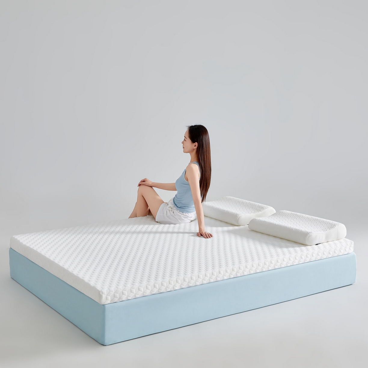 91家纺网 家纺一手货源 找家纺 （总）暖季家纺 2025新款零压深睡眠成人记忆棉针织棉提花床垫