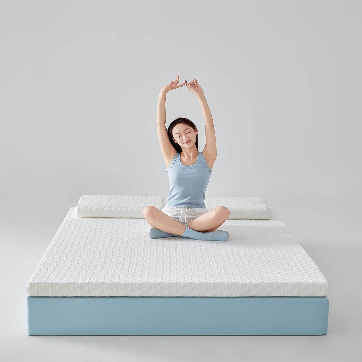 91家纺网 家纺一手货源 找家纺 （总）暖季家纺 2025新款零压深睡眠成人记忆棉针织棉提花床垫