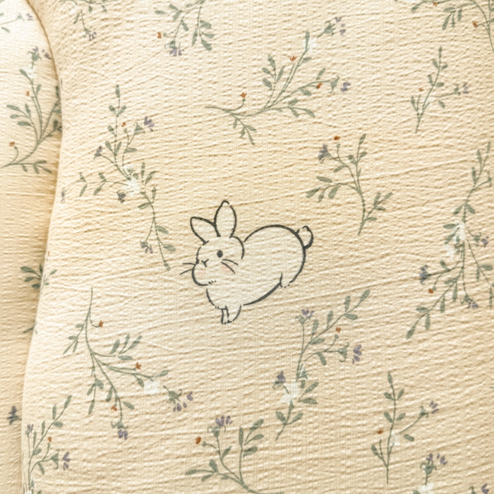 91家纺网 家纺一手货源 找家纺 贝扬思家纺 2025新款云感双层纱软床垫床褥 小兔芽芽