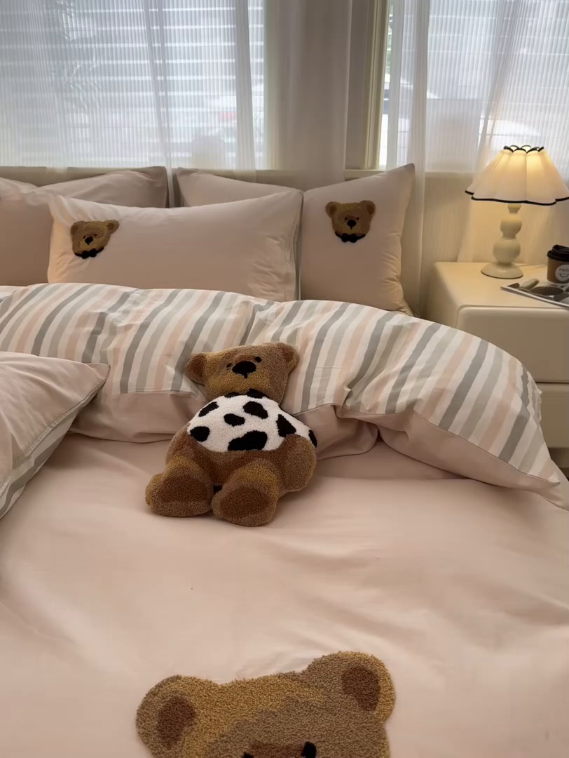 91家纺网 家纺一手货源 找家纺 （总）寐居家纺 2025新款全棉纯棉13372毛巾绣四件套