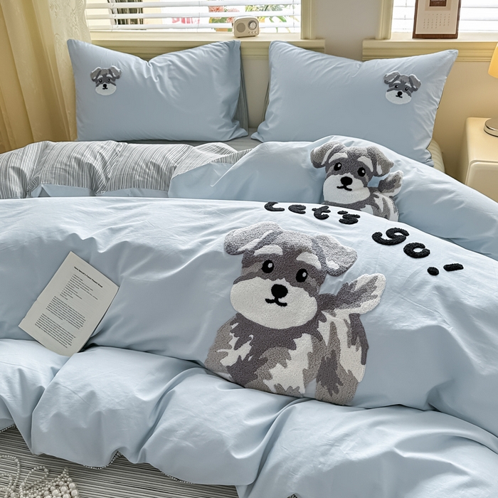 91家纺网 家纺一手货源 找家纺 （总）寐居家纺 2025新款全棉纯棉13372毛巾绣四件套