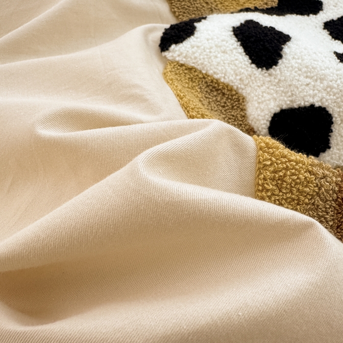 91家纺网 家纺一手货源 找家纺 寐居家纺 2025新款全棉纯棉13372毛巾绣四件套 斑点熊