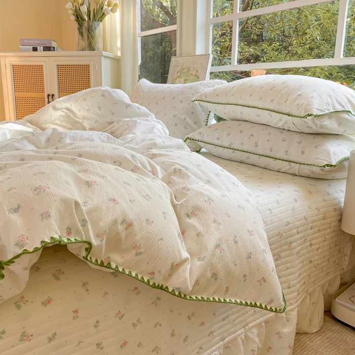 91家纺网 家纺一手货源 找家纺 梦可莱家居 2025新款木棉床盖四件套 清晰