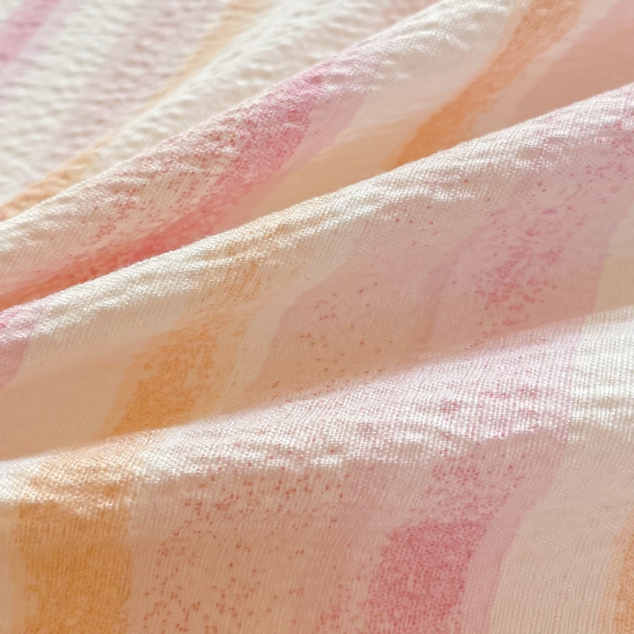 91家纺网 家纺一手货源 找家纺 梦可莱家居 2025新款木棉床盖四件套 爱心粉