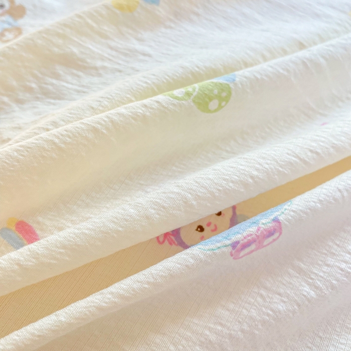 91家纺网 家纺一手货源 找家纺 梦可莱家居 2025新款木棉床盖四件套 动漫卡通