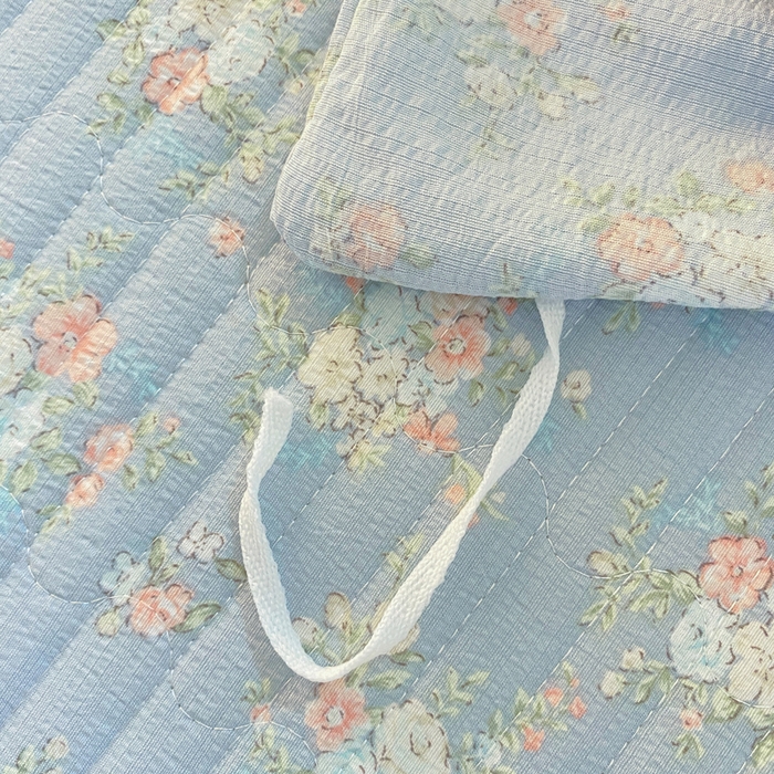 91家纺网 家纺一手货源 找家纺 梦可莱家居 2025新款木棉床盖四件套 兰亭