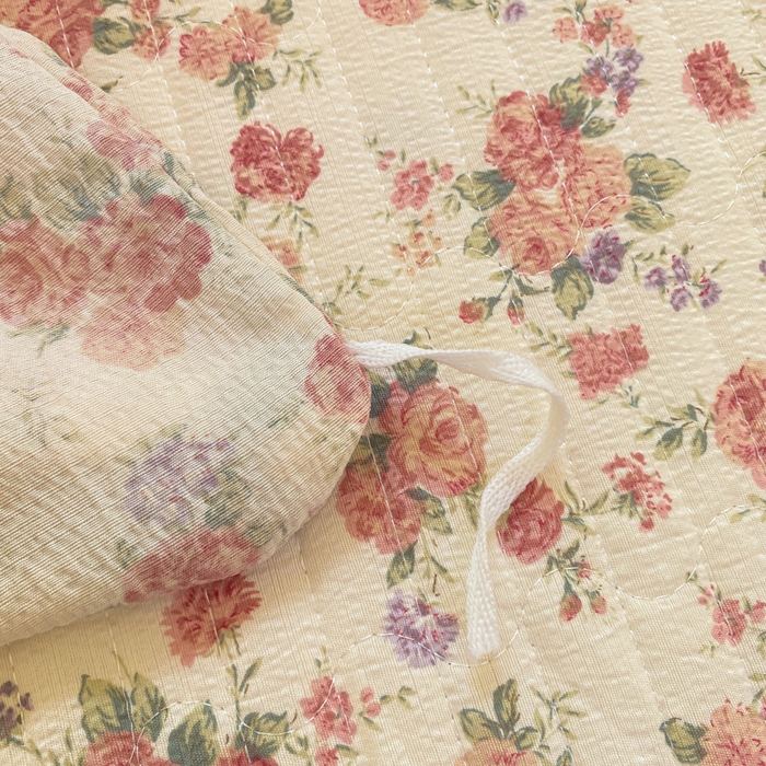 91家纺网 家纺一手货源 找家纺 梦可莱家居 2025新款木棉床盖四件套 玫瑰花园