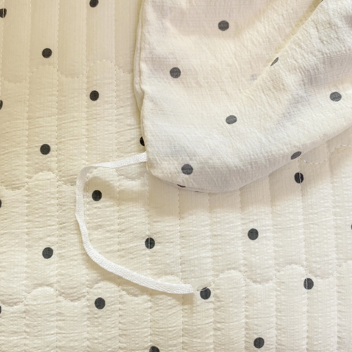 91家纺网 家纺一手货源 找家纺 梦可莱家居 2025新款木棉床盖四件套 米波点