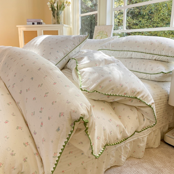 91家纺网 家纺一手货源 找家纺 梦可莱家居 2025新款木棉床盖四件套 清晰