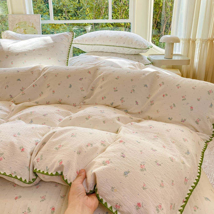 91家纺网 家纺一手货源 找家纺 梦可莱家居 2025新款木棉床盖四件套 清晰