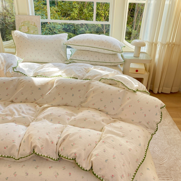 91家纺网 家纺一手货源 找家纺 梦可莱家居 2025新款木棉床盖四件套 清晰