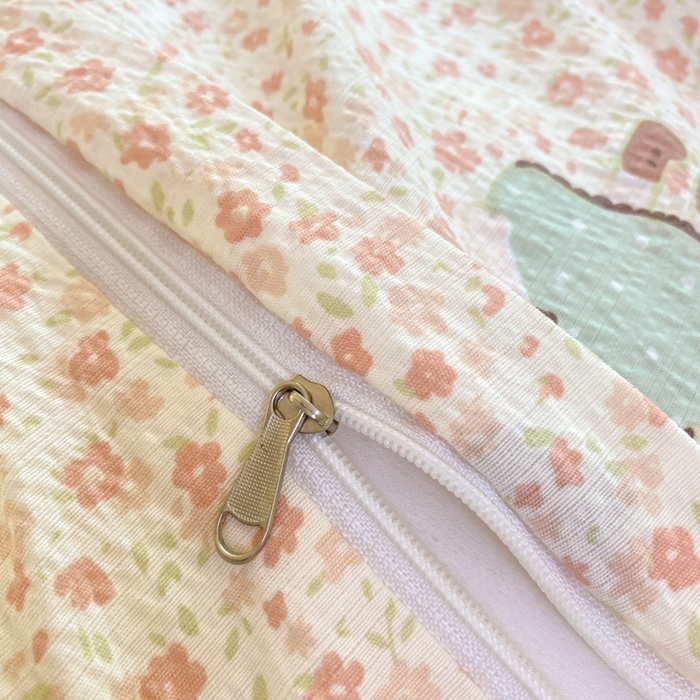 91家纺网 家纺一手货源 找家纺 梦可莱家居 2025新款木棉床盖四件套 小女孩