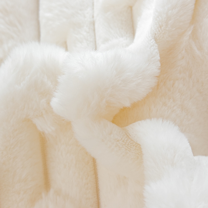 91家纺网 家纺一手货源 找家纺 睡美人 2025韩版兔绒提花牛奶绒床裙床单床笠款四件套 兔绒提花-公主粉