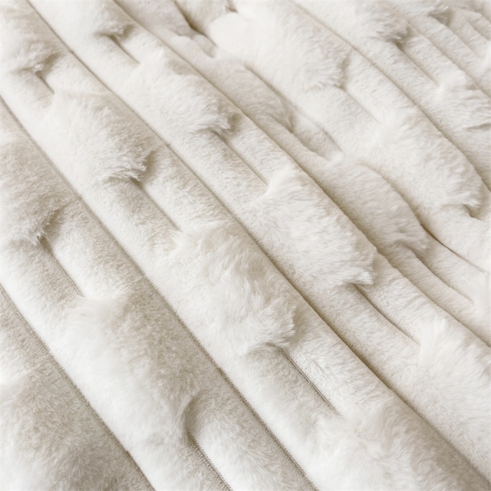 91家纺网 家纺一手货源 找家纺 睡美人 2025韩版兔绒提花牛奶绒床裙床单床笠款四件套 兔绒提花-酒红色