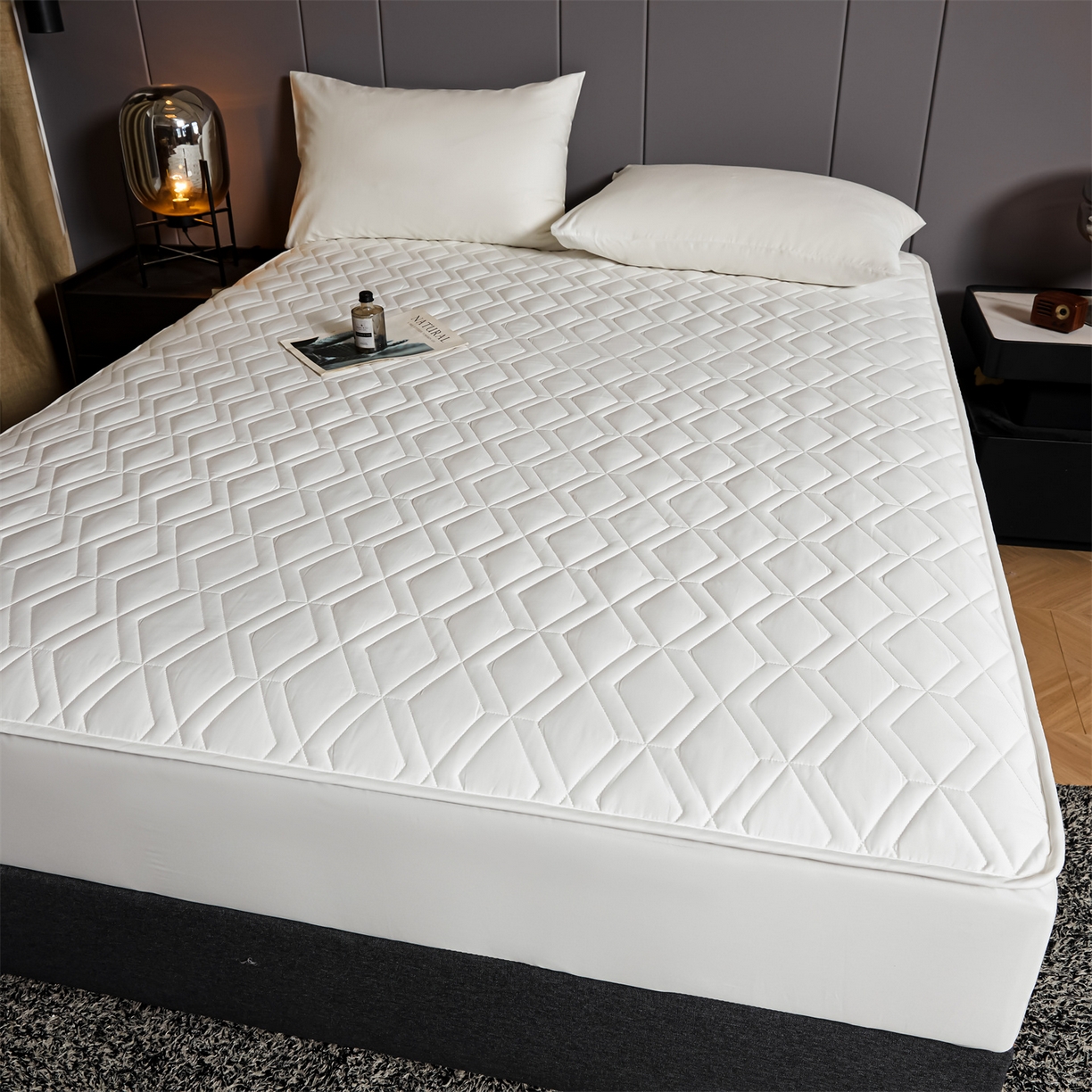 91家纺网 家纺一手货源 找家纺 （总）优眠坊 2025新款60S全棉纯棉纯色床笠系列单床笠单品床笠单件床笠