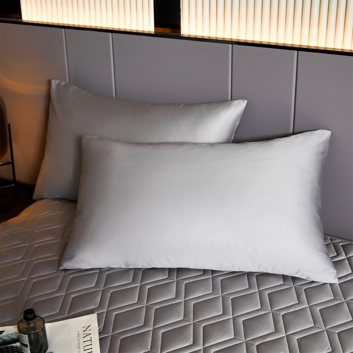 91家纺网 家纺一手货源 找家纺 优眠坊 2025新款60S全棉纯棉纯色床笠系列单床笠单品床笠单件床笠 雅士灰