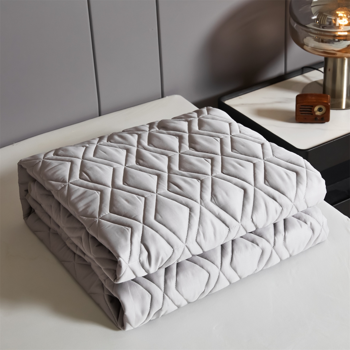 91家纺网 家纺一手货源 找家纺 优眠坊 2025新款60S全棉纯棉纯色床笠系列单床笠单品床笠单件床笠 雅士灰