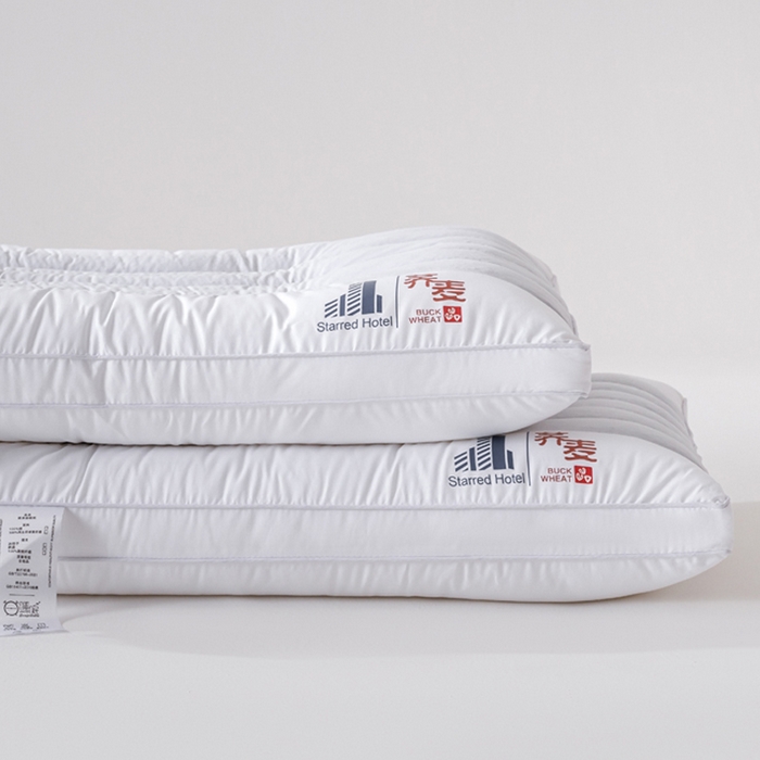 91家纺网 家纺一手货源 找家纺 （总）鼎晟纺 2025新款全棉喷气酒店荞麦枕成人枕头学生枕芯