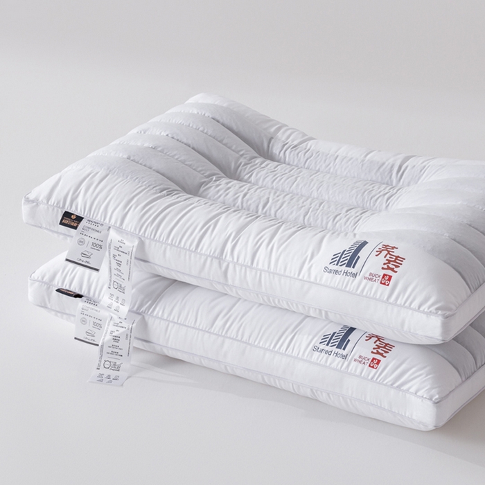 91家纺网 家纺一手货源 找家纺 （总）鼎晟纺 2025新款全棉喷气酒店荞麦枕成人枕头学生枕芯