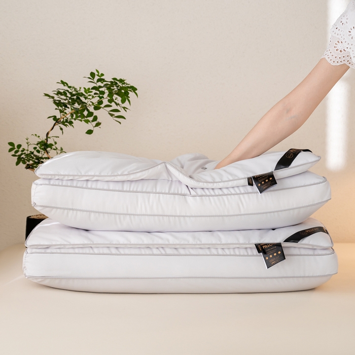 91家纺网 家纺一手货源 找家纺 （总）鼎晟纺 2025新款柔赛丝轻柔二合一羽丝枕家用枕头枕芯