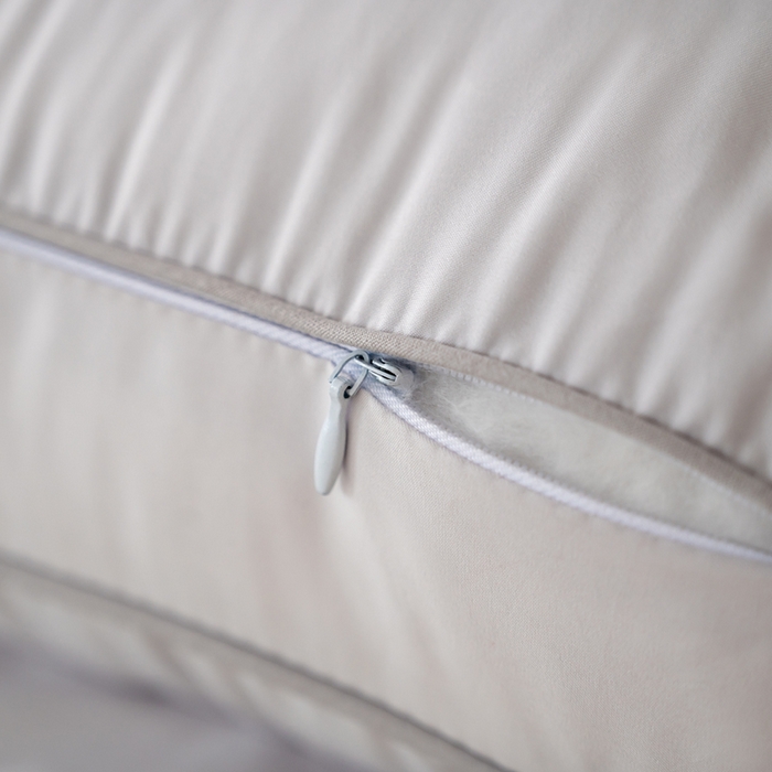 91家纺网 家纺一手货源 找家纺 鼎晟纺 2025新款柔赛丝轻柔二合一羽丝枕家用枕头枕芯 白色