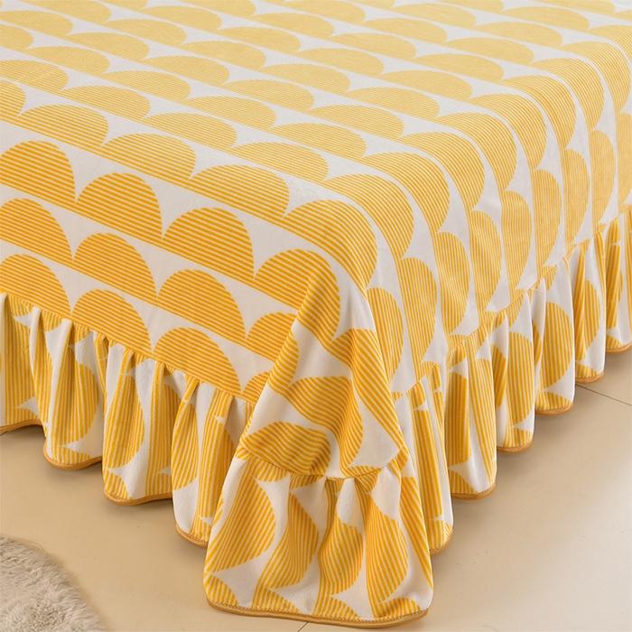 91家纺网 家纺一手货源 找家纺 馨梦缘 2025直播爆款8.5斤牛奶绒四件套加厚保暖床裙金貂绒 幸福