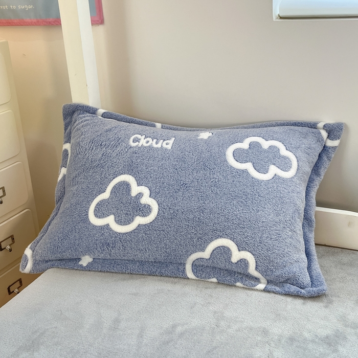 91家纺网 家纺一手货源 找家纺 川悦生活 2025新款立体雪花绒印花四件套学生床系列一场景一 奶味云朵