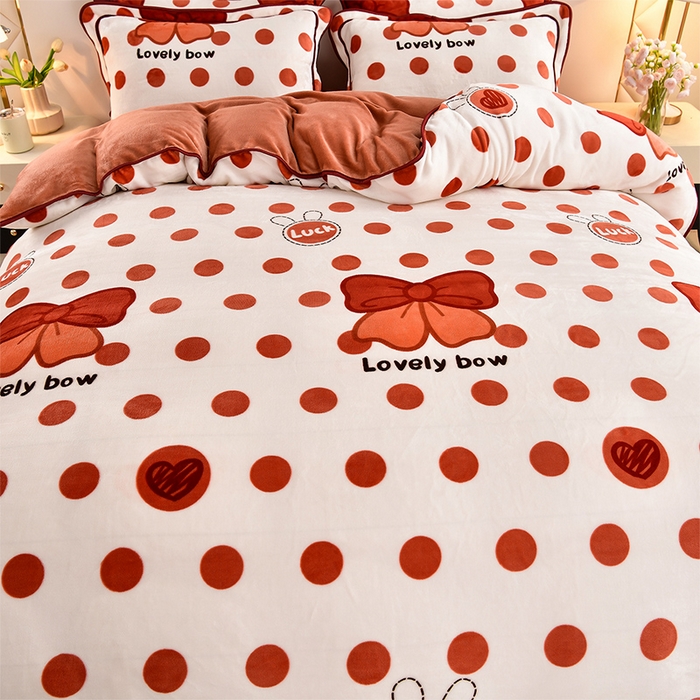 91家纺网 家纺一手货源 找家纺 馨梦缘 2025直播爆款8.5斤牛奶绒四件套加厚保暖床裙金貂绒 怦然心动