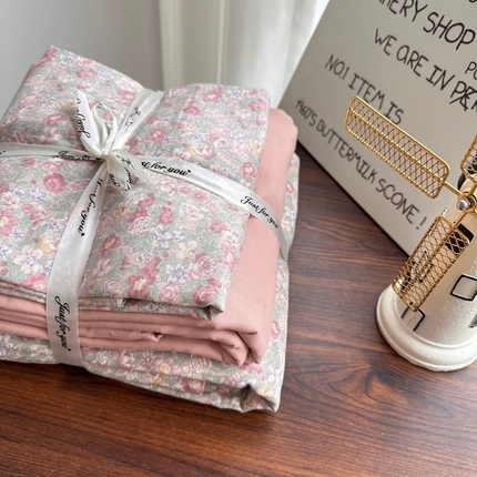 91家纺网 家纺一手货源 找家纺 （总）爱思佳 2024新款A类母婴全棉双层纱印花四件套直播热卖系列-系列一