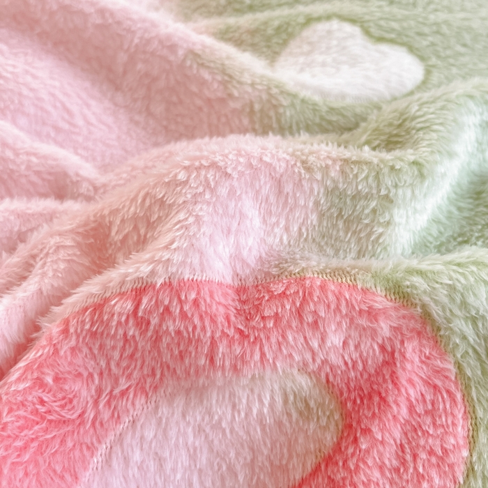 91家纺网 家纺一手货源 找家纺 川悦生活 2025新款立体雪花绒印花四件套学生床系列一场景一 彩虹爱语蓝