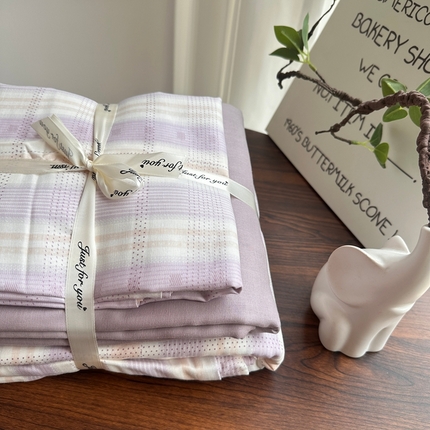 91家纺网 家纺一手货源 找家纺 （总）爱思佳 2024新款A类母婴全棉双层纱印花四件套直播热卖系列-系列一